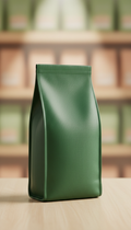 Dry dog food in signature green
