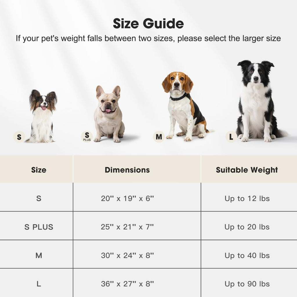 Dog Bed Soft Dog Bed Rabbit Velvet Dog Bed Teddy Fabric Dog Bed Cozy Dog Bed - White - Size 20in*19in
