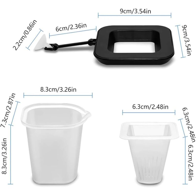 3 In 1 Aquarium Floating Ring Cone Food Dispenser Aquarium Fish Food Dispenser Aquarium Accessory For Goldfish,