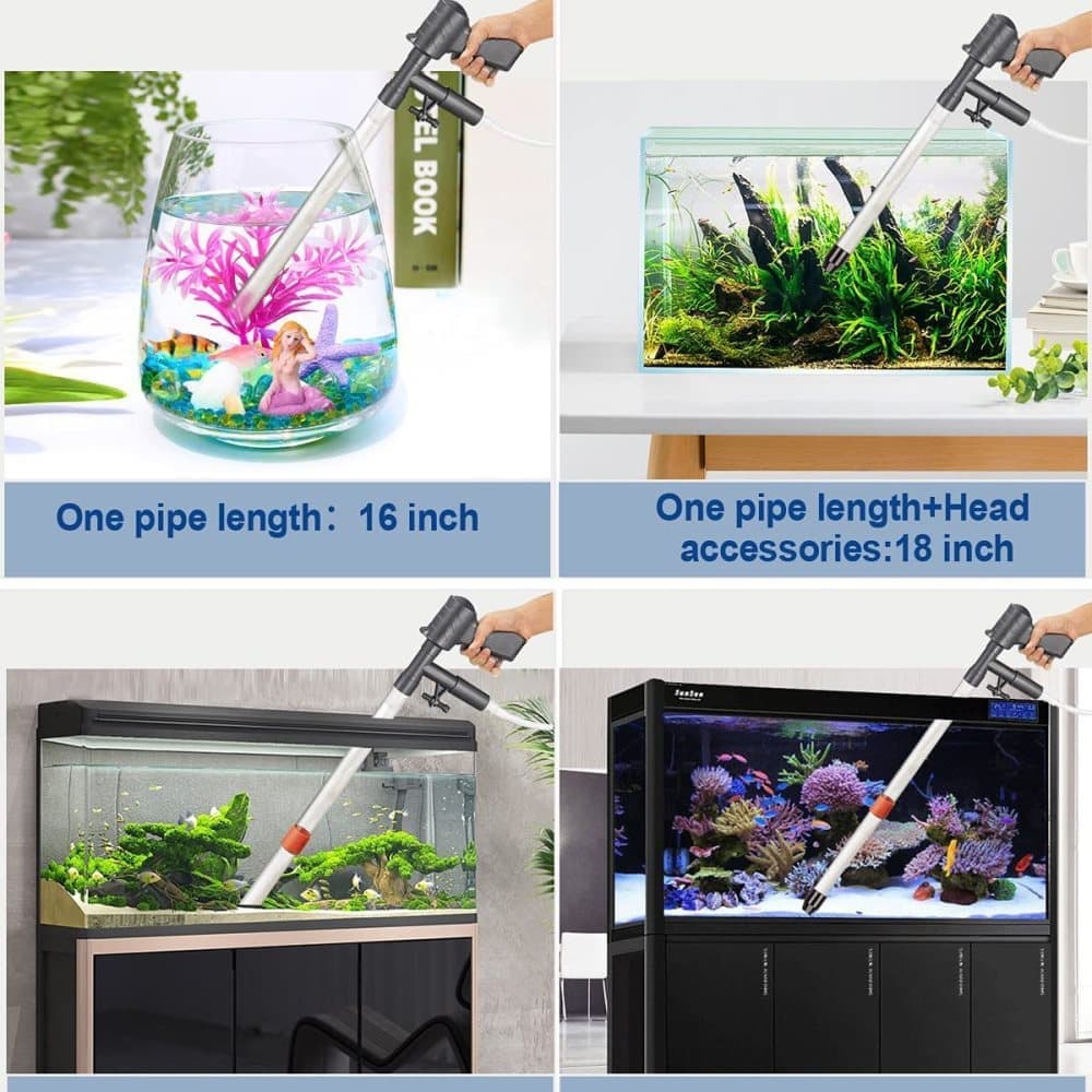 Aquarium Bottom Cleaner Set for Fish Tank, Effective Sand Cleaner, Compatible with Aquariums