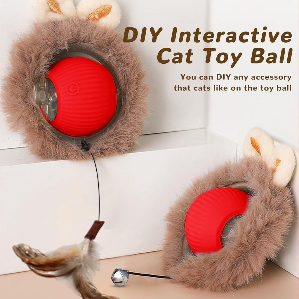 Interactive Electric Cat Ball Toy – Automatic Moving & Rolling Smart Ball for Indoor Cats, Self-Play & Exercise