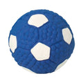 Blue Soccer Ball Rubber Dog Chew Toy with Squeaker – Durable Interactive Toy for Medium & Large Dogs, Size L