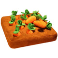 Carrot Dog Toy, Carrot Snuffle Mat for Dogs, Carrots Plush Puzzle Toys, Carrots Enrichment Dog Puzzle Toys, Hide and Seek Carrot Pet Interactive Toy B