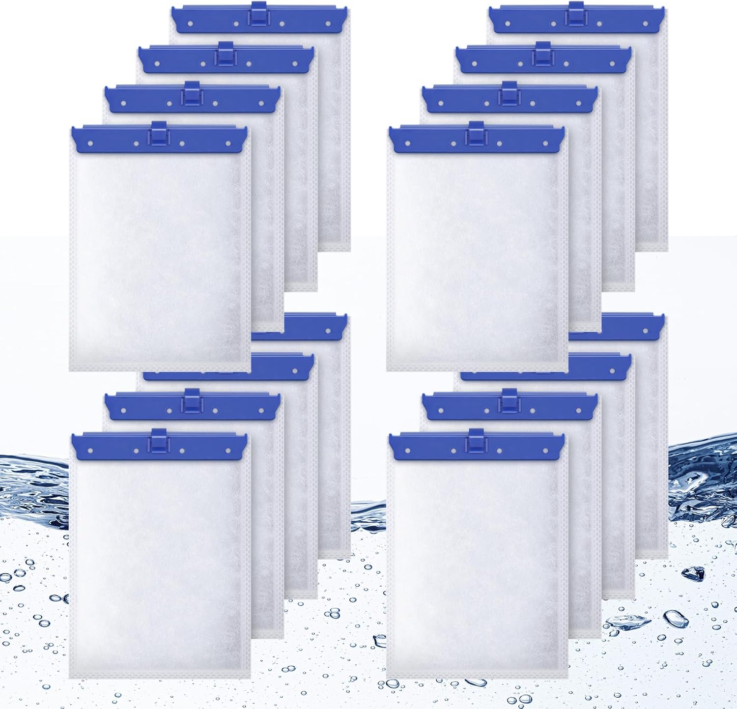 16-Count Large Filter Cartridges Compatible with Whisper Bio Bag Filters – Fits Whisper 20i, 40i, IQ20/30/45/60, PF20/30/40/60