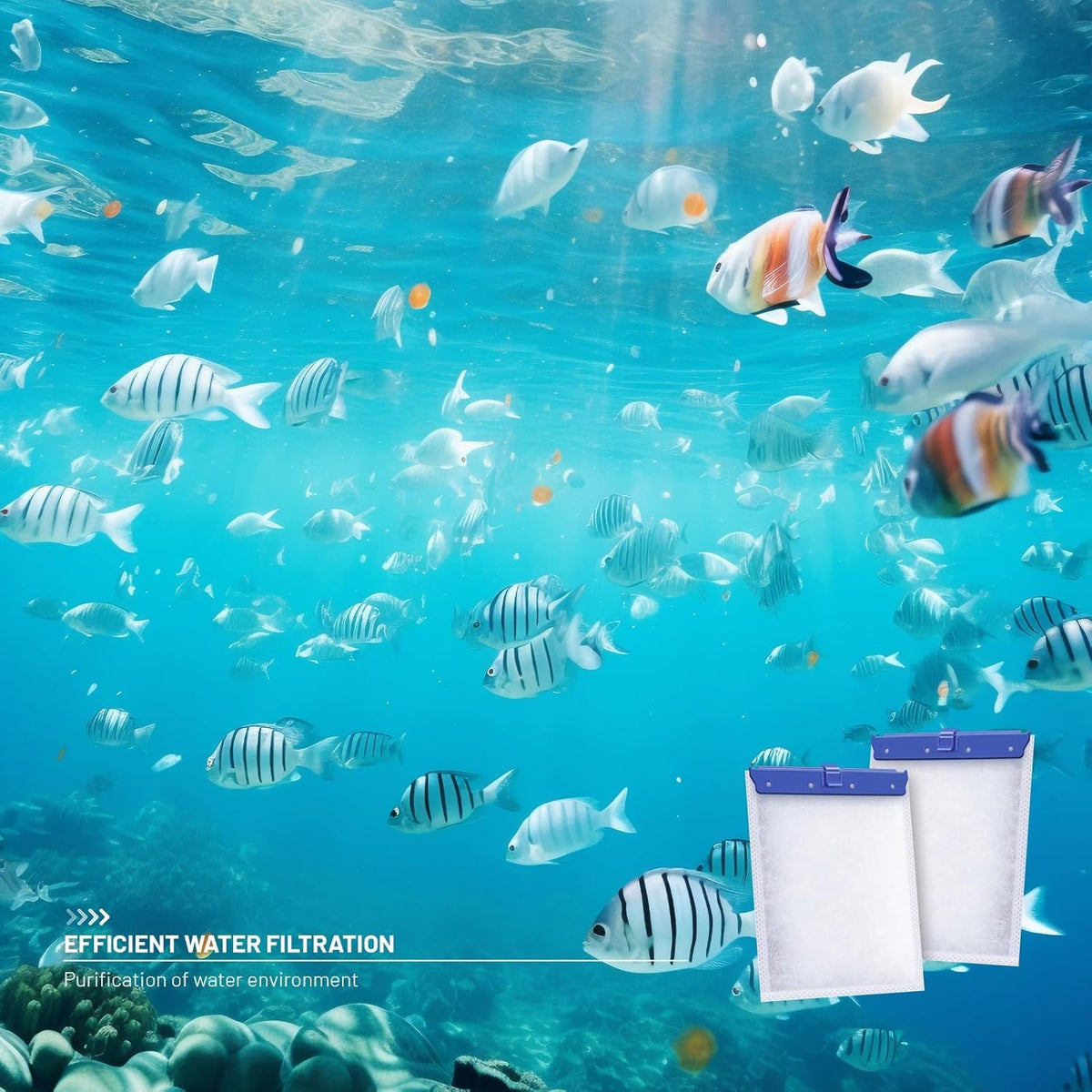 16-Count Large Filter Cartridges Compatible with Whisper Bio Bag Filters – Fits Whisper 20i, 40i, IQ20/30/45/60, PF20/30/40/60