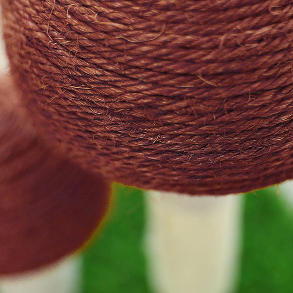 Mushroom Cat Scratching Post with Natural Sisal & Simulated Lawn – Cat Climbing Shelf, Scratching Board & Resting Furniture for Indoor Cats