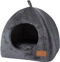 Warm Plush Pet Cave Bed with Removable Washable Cushion – Indoor Cats & Small Dogs