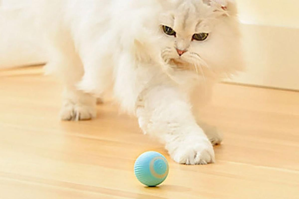 2PCS Interactive Smart Cat Toy Automatic Rolling Cat Ball Self-Moving Kitten Toys
