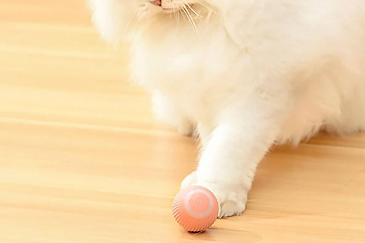 2PCS Interactive Smart Cat Toy Automatic Rolling Cat Ball Self-Moving Kitten Toys