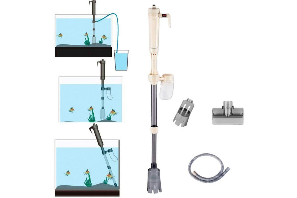 Electric Fish Tank Vacuum Cleaner Sand Washer Aquarium Gravel Cleaner Battery Operated
