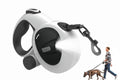 5m Auto Retractable Dog Leash with LED Light Pet Walking Lead for Small Medium Large Dogs - L