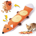 Dog Toys for Aggressive Chewers Dog Toys with Squeaker for Boredom and Teething Orange