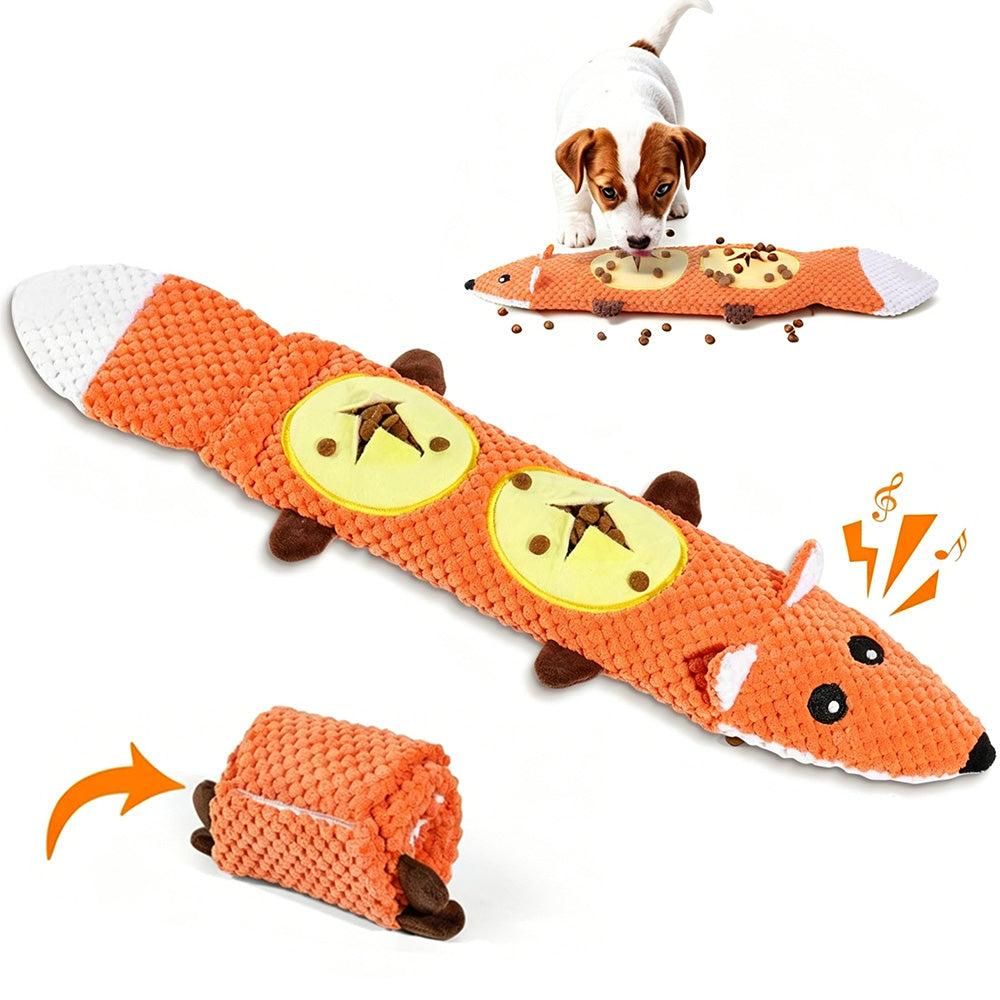 Dog Toys for Aggressive Chewers Dog Toys with Squeaker for Boredom and Teething Orange