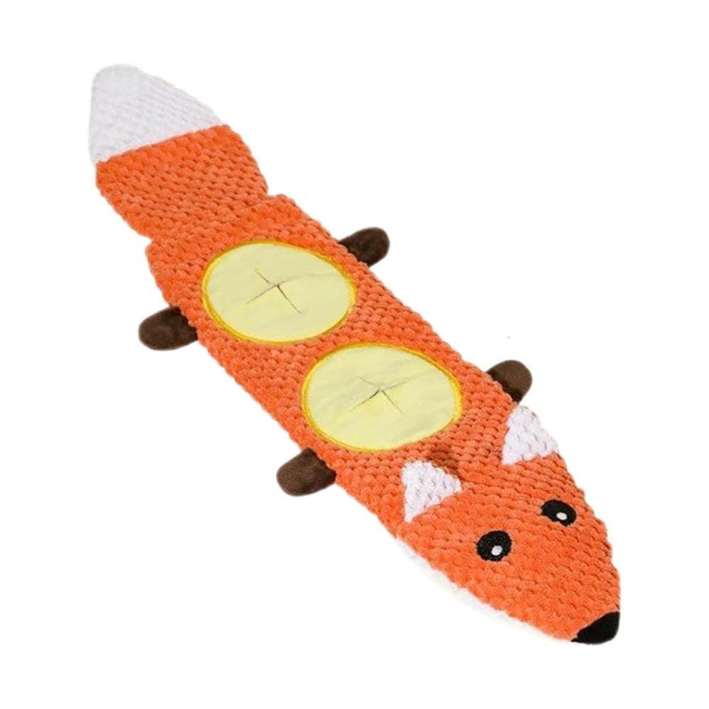 Dog Toys for Aggressive Chewers Dog Toys with Squeaker for Boredom and Teething Orange