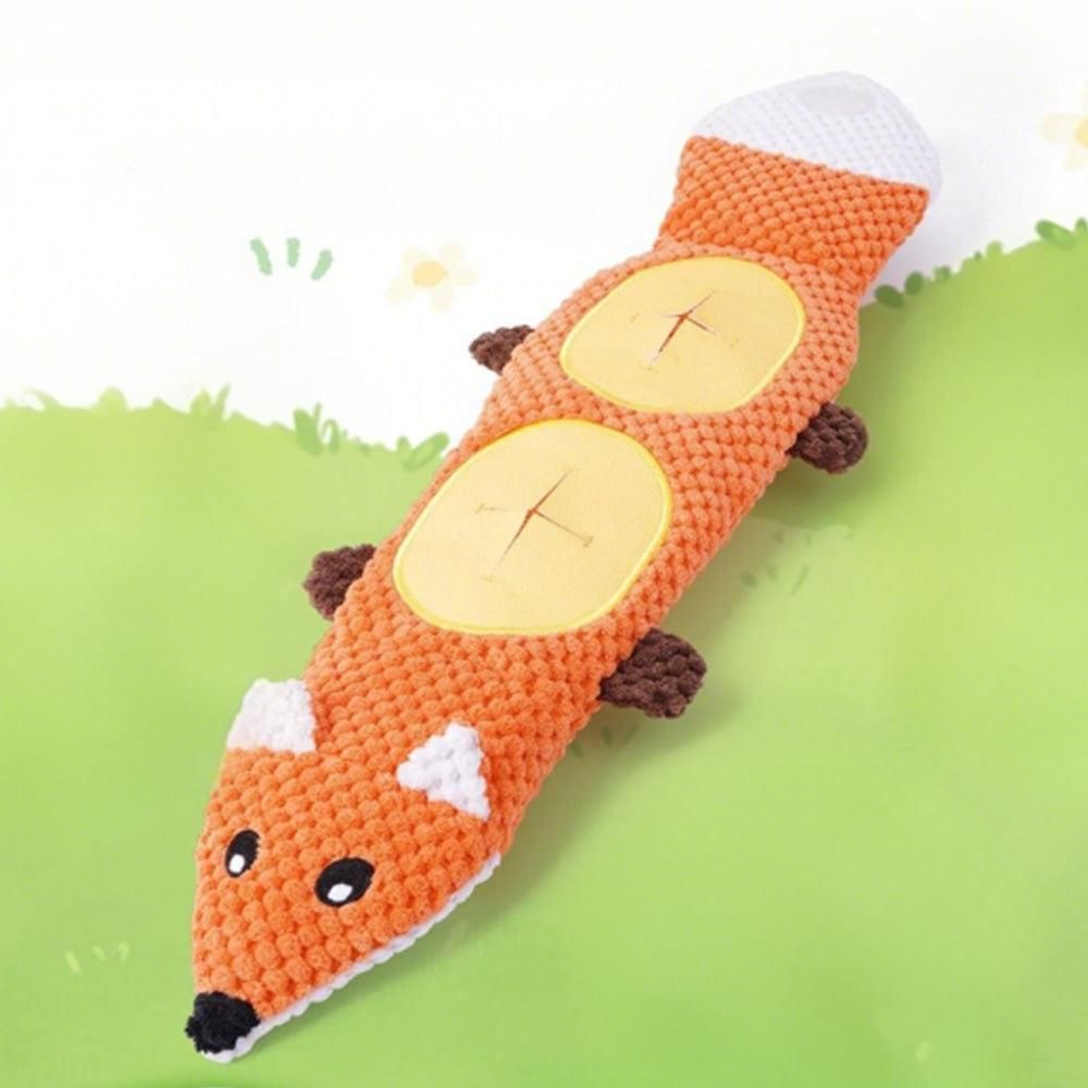 Dog Toys for Aggressive Chewers Dog Toys with Squeaker for Boredom and Teething Orange