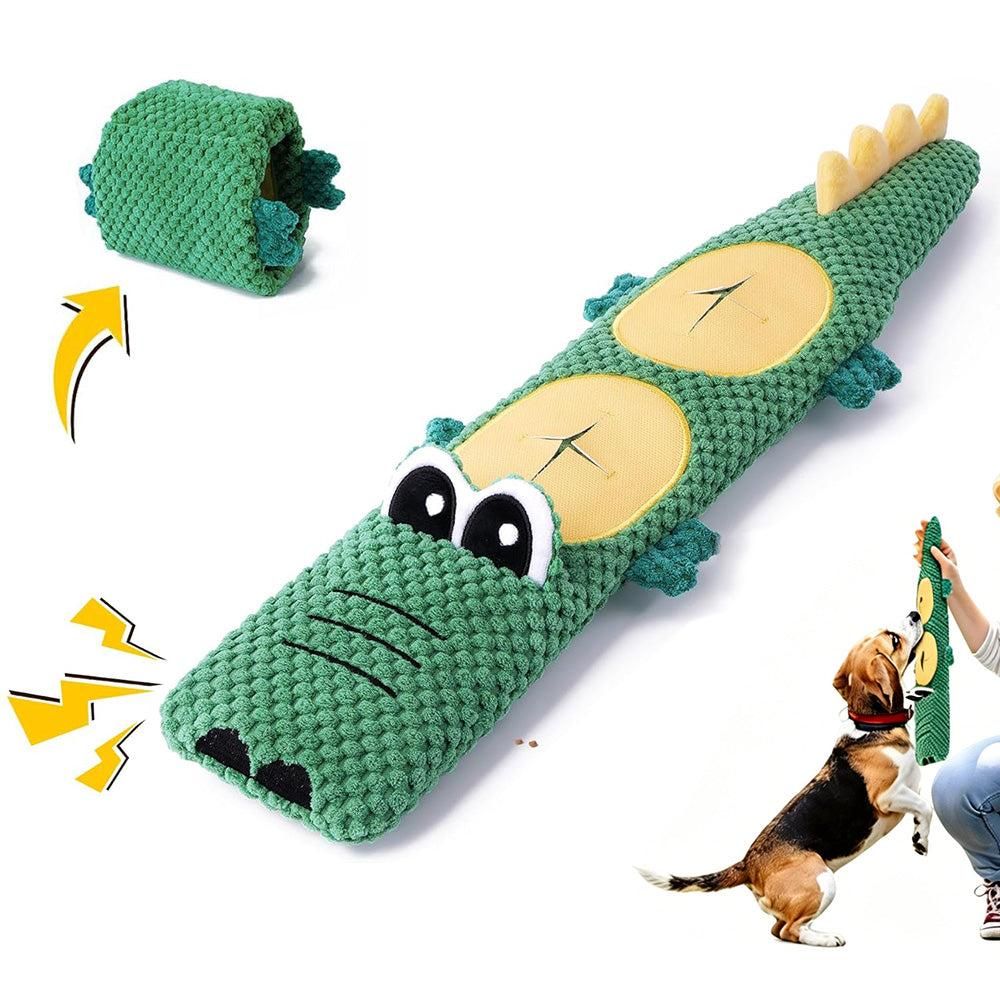 Dog Toys for Aggressive Chewers Dog Toys with Squeaker for Boredom and Teething Orange