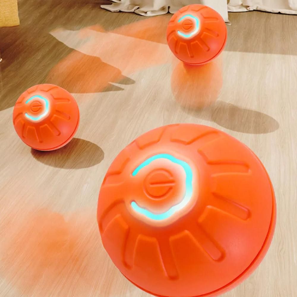 2Pcs 4.5CM Automatic Moving Ball Toy for Cats USB Rechargeable Interactive Vibrating Cat Toy