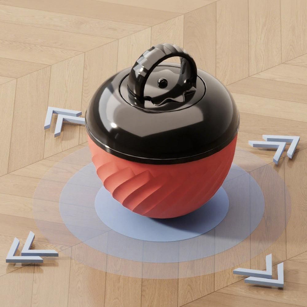 Squeaky Rolling Ball Dog Toy - Interactive Motion-Activated Chew Toy for Dogs Red