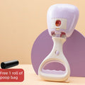Portable Dog Poop Pickup Tool for Outdoor Walks-purple