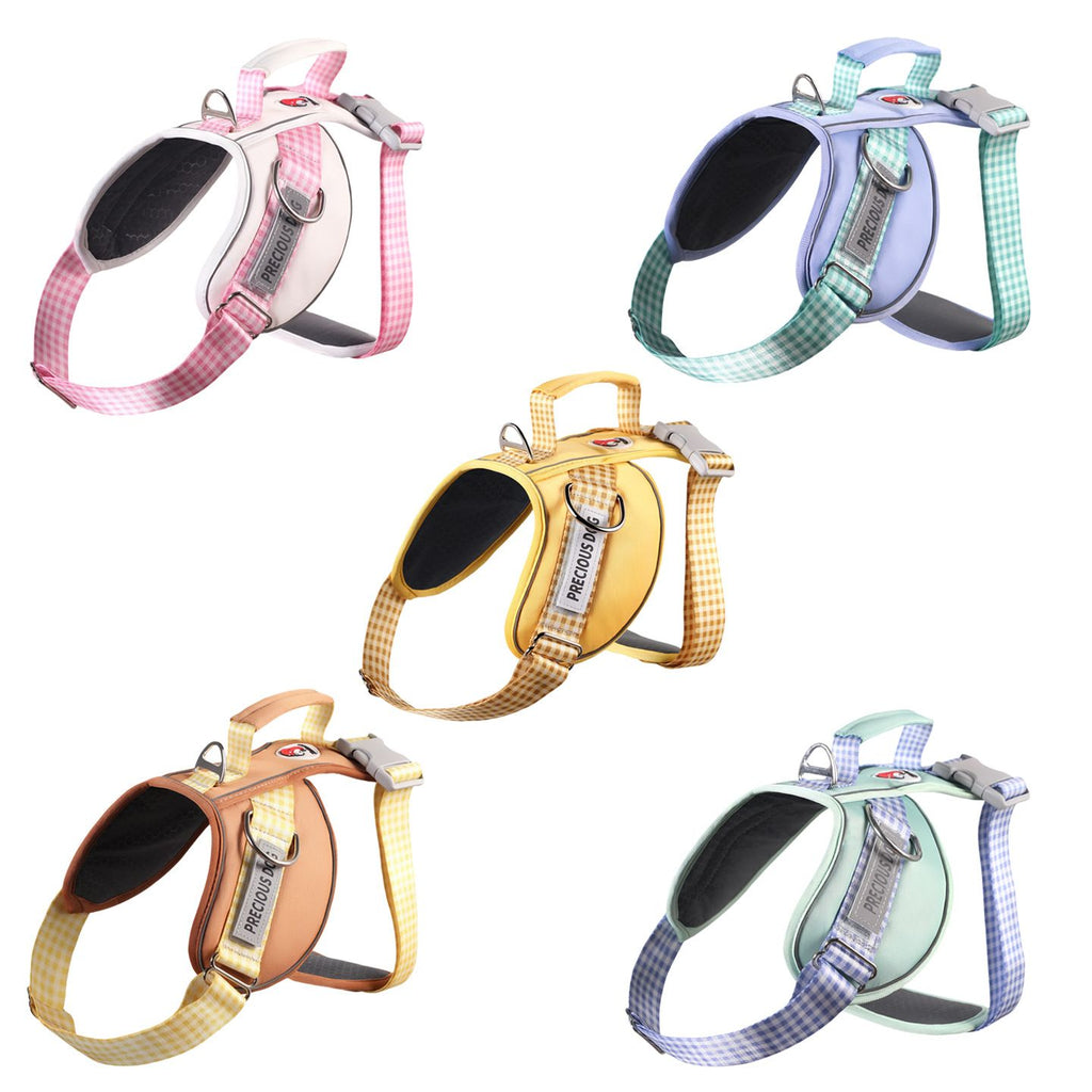 Synergy Plaid Dog Harness Vest Polyester XL19 Brown