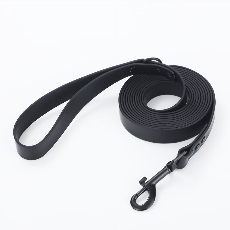 Pet Leash Roommate PVC Waterproof Dog Training Rope black 1.8m*2.0cm
