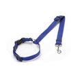 Li hang Pet Car Seat Belt Dog Harness Safety Rope Blue