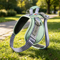 Synergy Plaid Dog Harness Vest Polyester XL19 Green xs