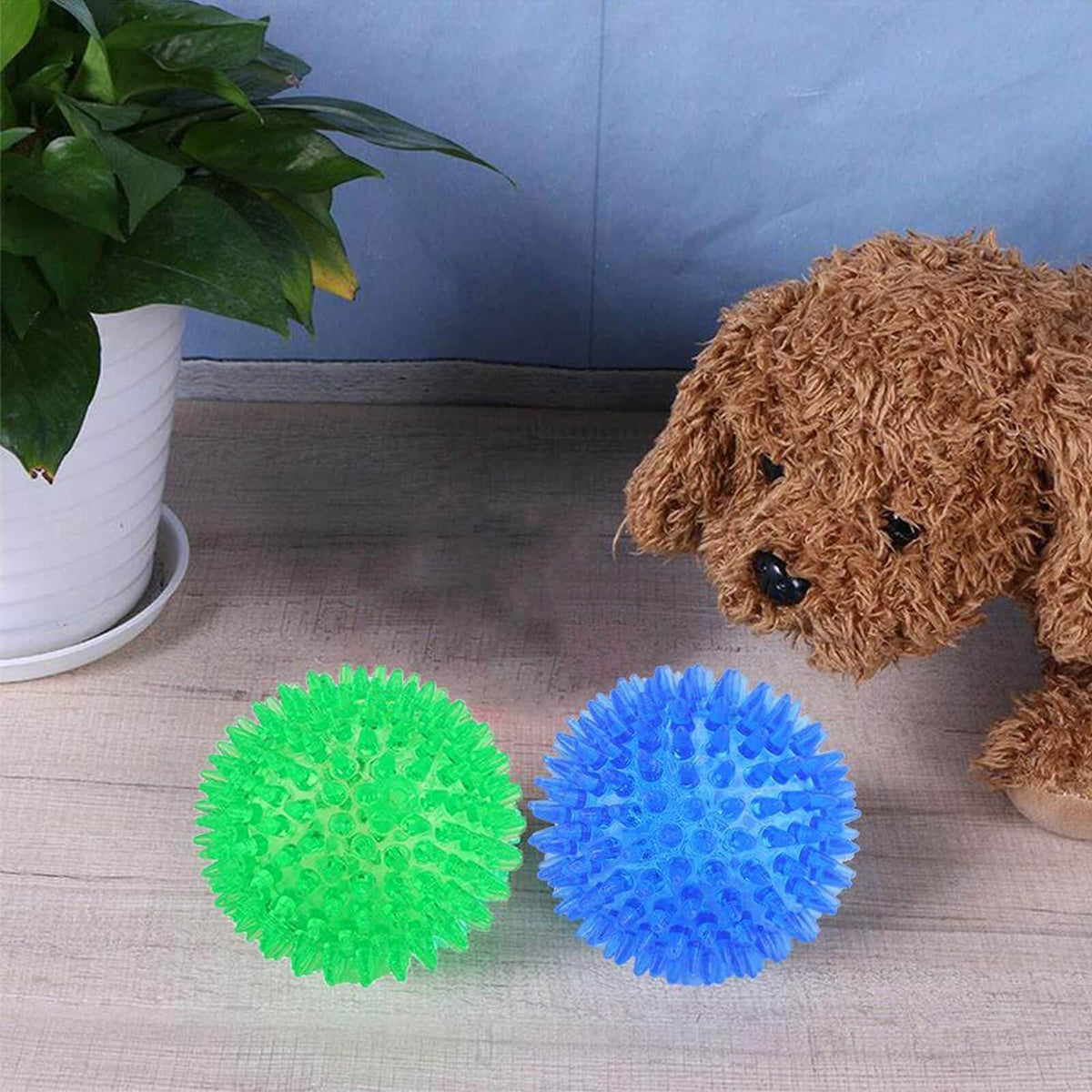 5 pcs Dog Balls Squeaky Small Dog Toys Puppy Toys Dog Chew Toy for Small Medium Dogs Interactive Durable Toys -Color random