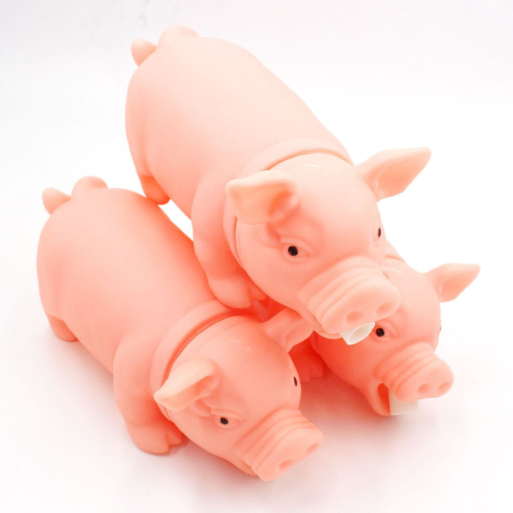 3 Pcs Screaming Pig Dog Toy Puppy Chew Toy Piggy Plush Toy Chew Toys for Puppies Dog Chew Toys Puppy Chew Toys Squeaky Latex Dog
