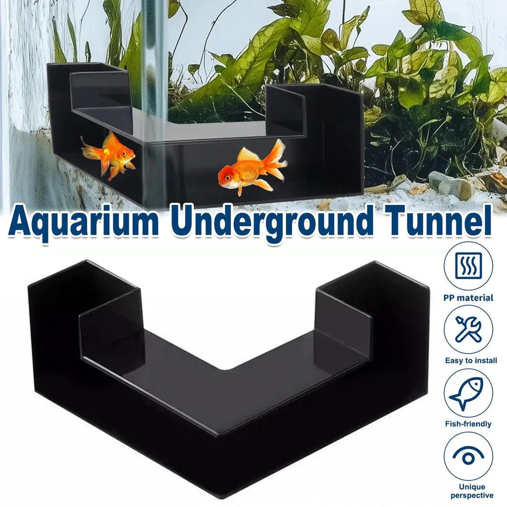 Fish Tank Landscaping Aquarium Underground Tunnel Decoration for Fish Habitat