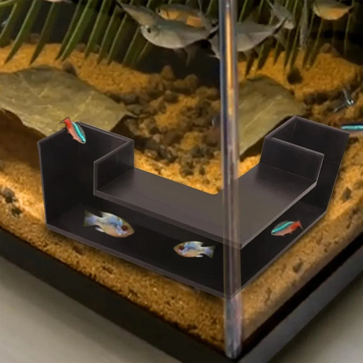 Fish Tank Landscaping Aquarium Underground Tunnel Decoration for Fish Habitat