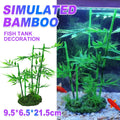 Aquarium Simulation Bamboo Decor Fish Tank Background Decoration
