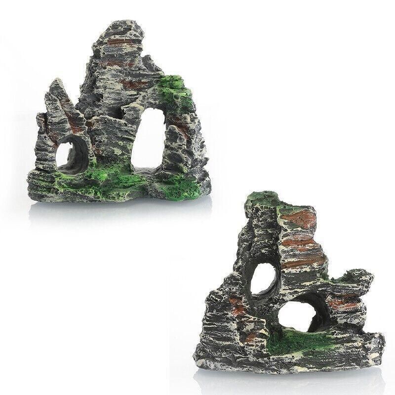 Aquarium Rockery Landscaping Cave Mountain View Decoration Ornament Fish Tank - GS1001