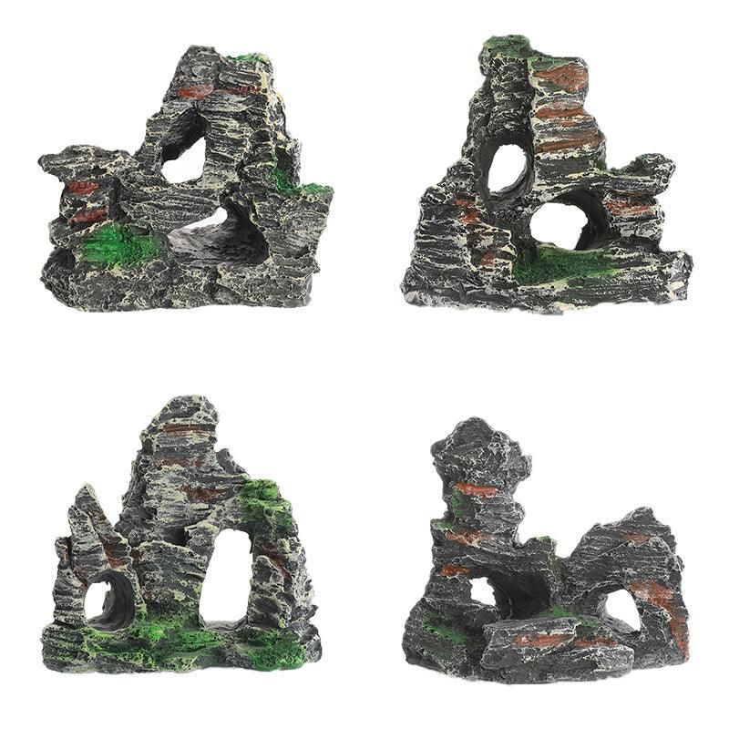 Aquarium Rockery Landscaping Cave Mountain View Decoration Ornament Fish Tank - GS1003