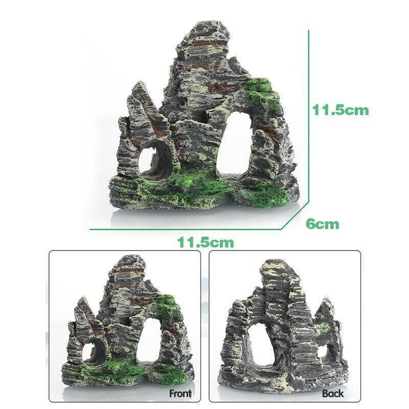 Aquarium Rockery Landscaping Cave Mountain View Decoration Ornament Fish Tank - GS1003