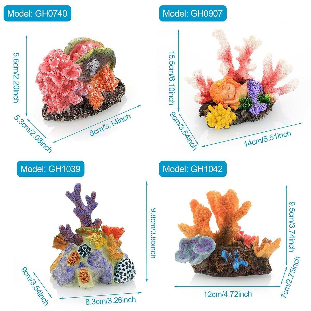 Aquarium Resin Coral Decorations for Fish Tank Marine Simulation Micro Landscape - GH1465
