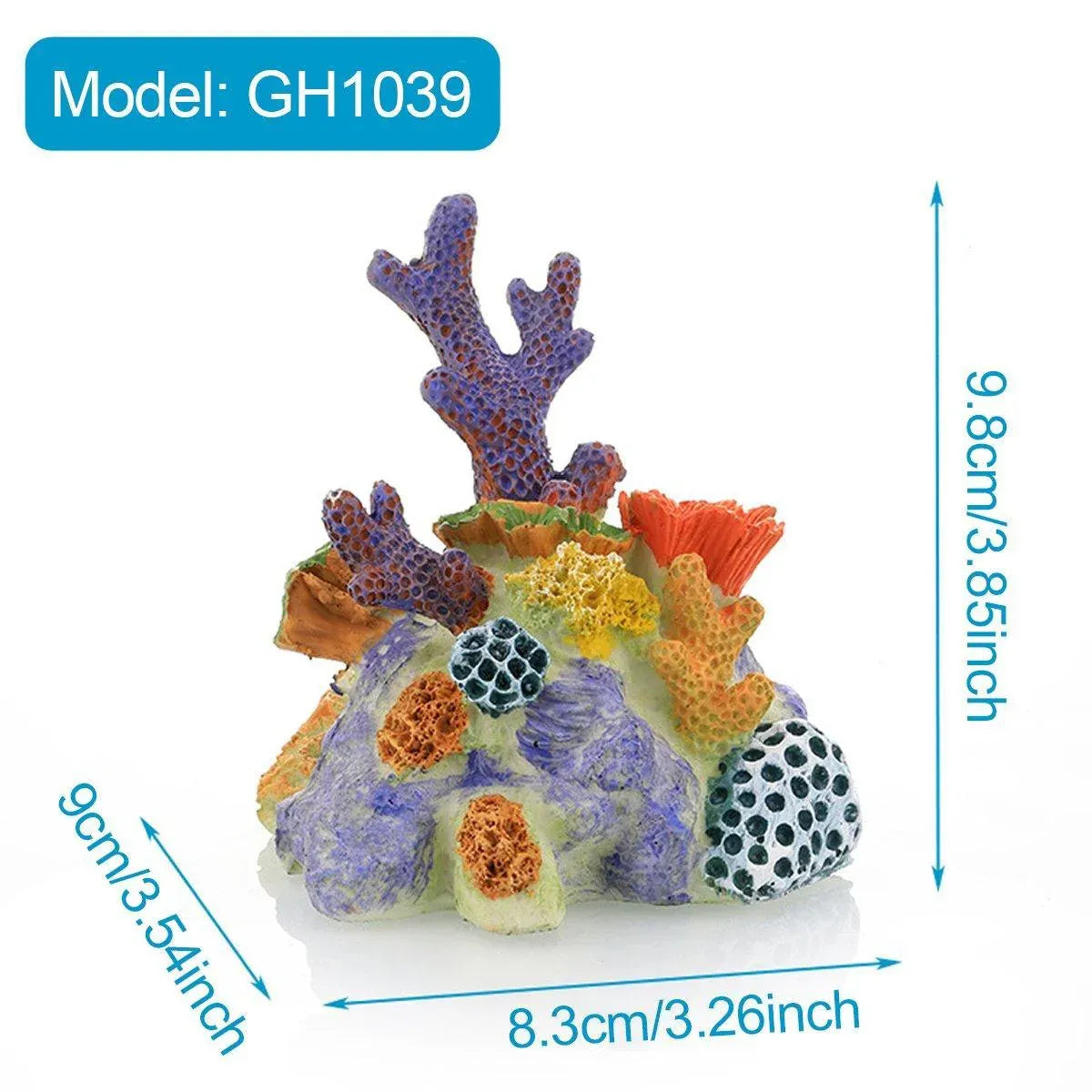 Aquarium Resin Coral Decorations for Fish Tank Marine Simulation Micro Landscape - GH1465