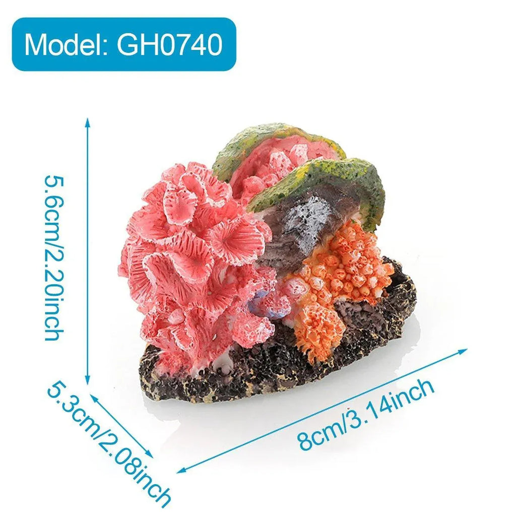 Aquarium Resin Coral Decorations for Fish Tank Marine Simulation Micro Landscape - GH1641