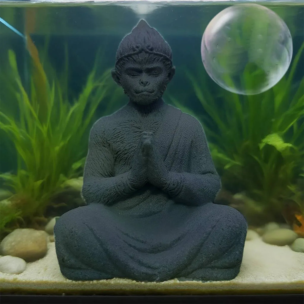 Sun Wukong Resin Figurine Aquarium Tank Ornament Decor