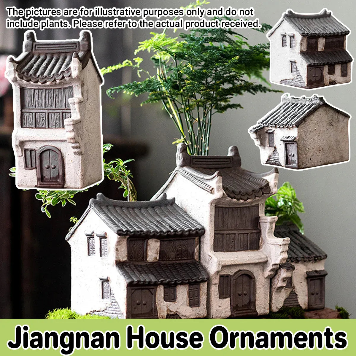 Vintage Aquarium Decor Chinese Style Ornaments for Fish Tank Background Use - Side Room
