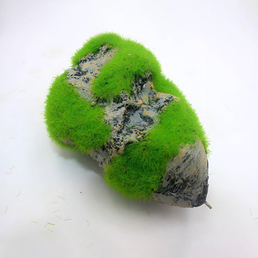 Artificial Floating Stone Pumice with Moss Aquarium Decoration Aquatic Landscape - M