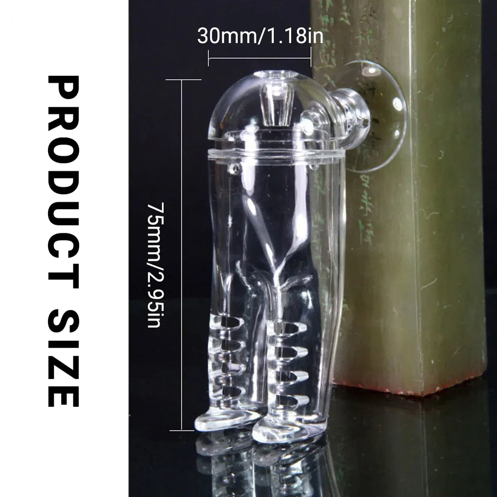 Acrylic Fish Feeder Clear Durable for Aquarium Fish Tank Feeding