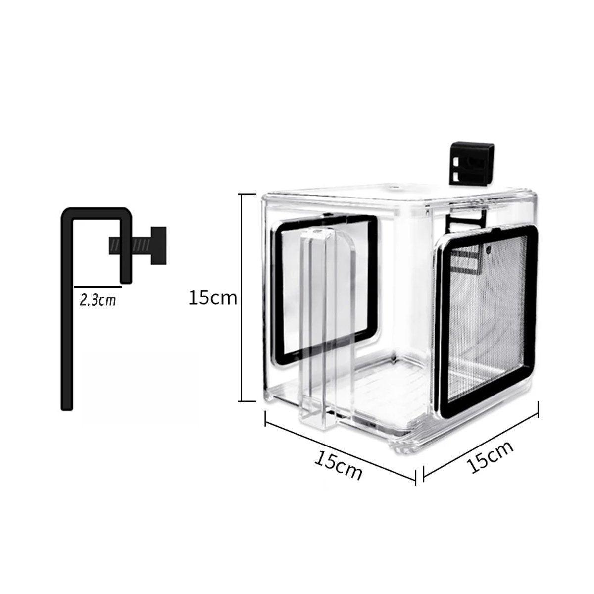 Acrylic Fish Isolation for Aquarium Guppy Fry Tropical Fish Breeding Growth Box