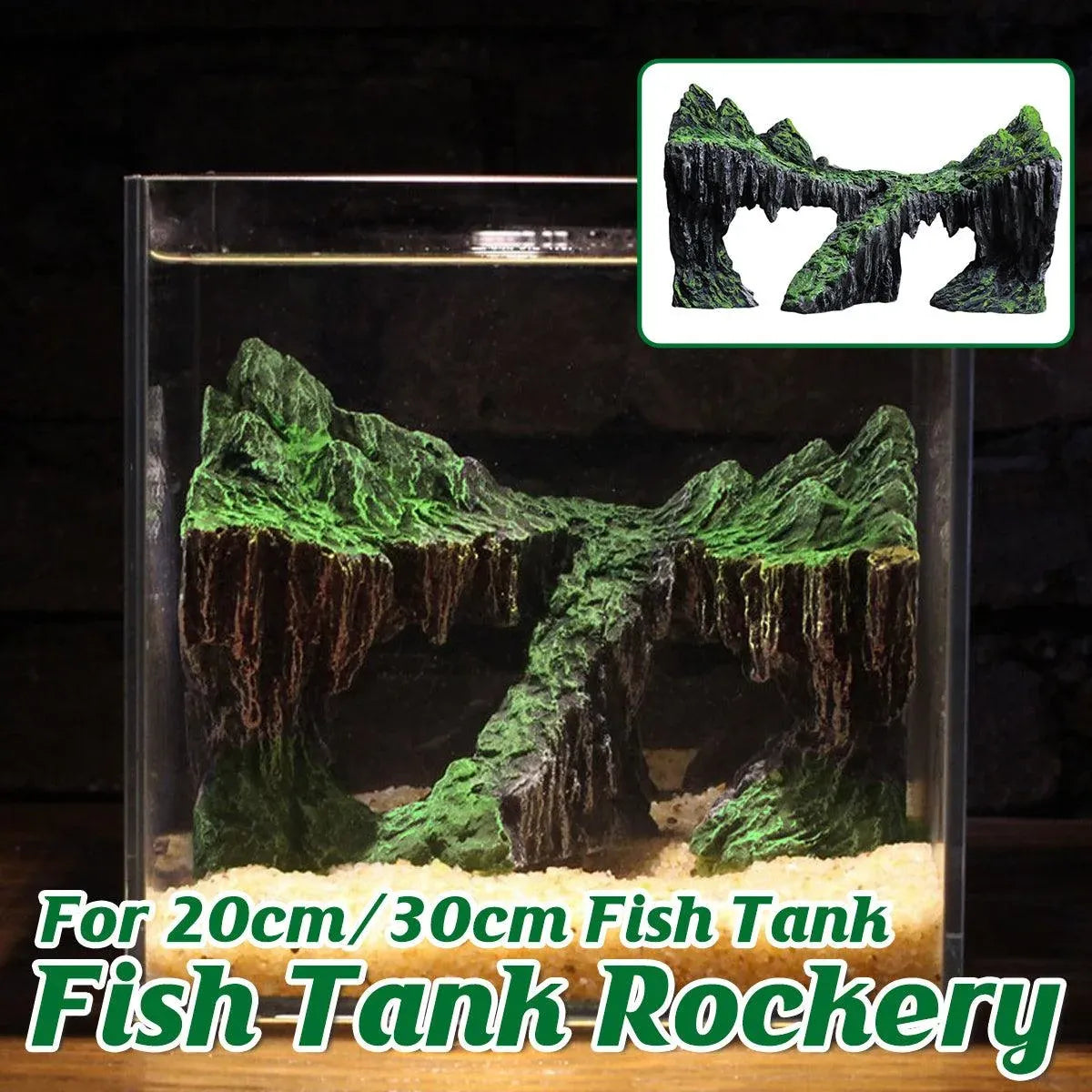 Resin Decorative Ornaments for Fish Tank Aquascape Aquarium Decoration Supplies - For 30cm Fish Tank