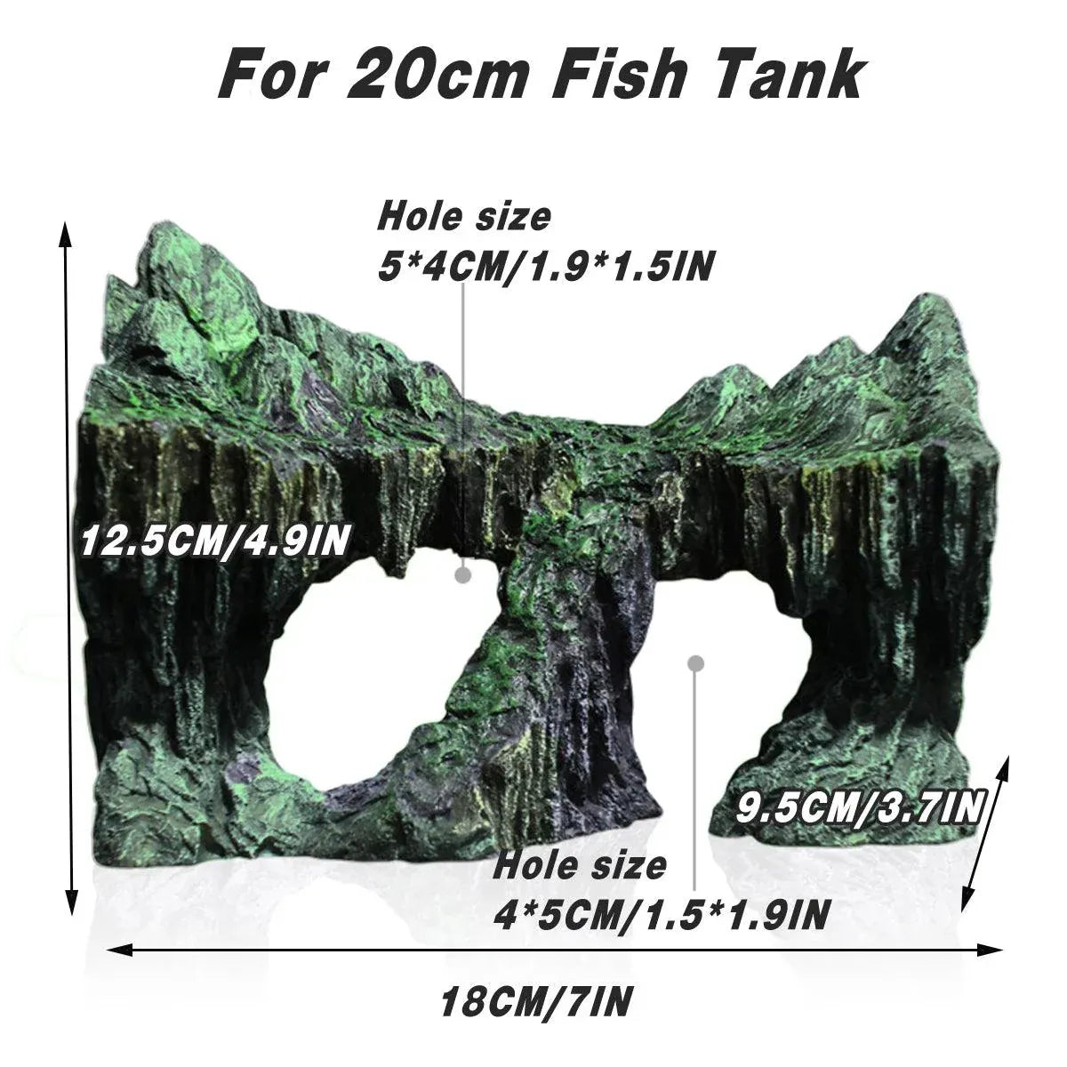 Resin Decorative Ornaments for Fish Tank Aquascape Aquarium Decoration Supplies - For 30cm Fish Tank