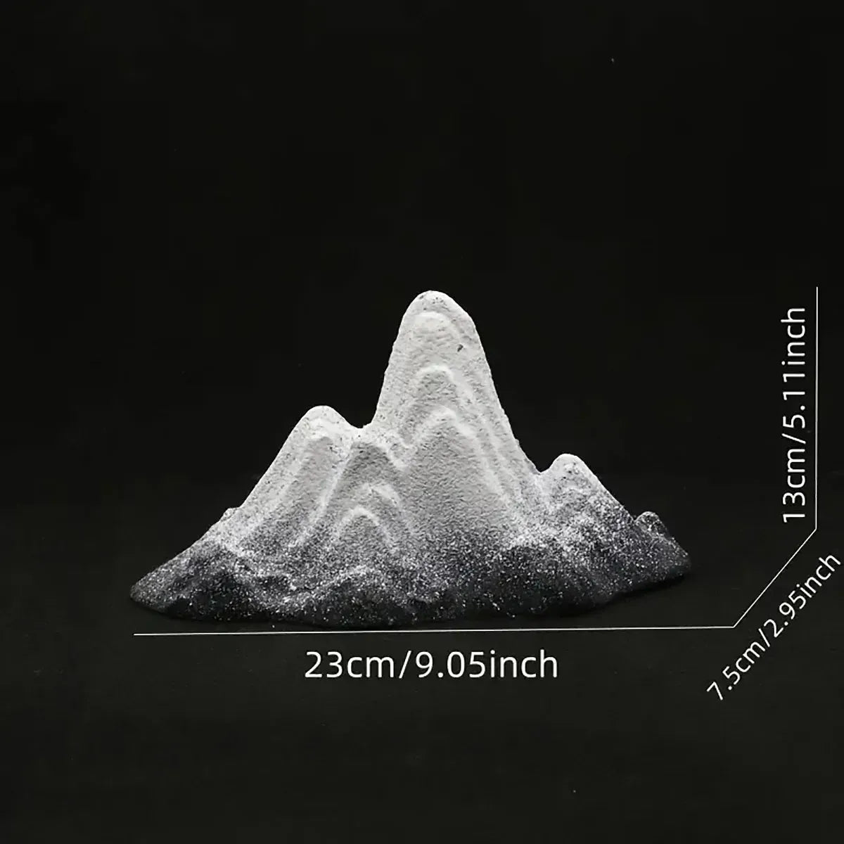 Snow Mountain Small Ornament Aquarium Decor Resin for Fish Tank Terrarium DIY