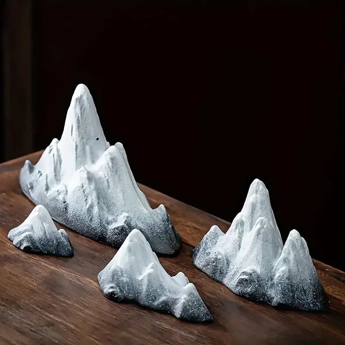 Snow Mountain Small Ornament Aquarium Decor Resin for Fish Tank Terrarium DIY