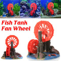 Resin Aquarium Windmill Ornament with Spinning Wheel for Fish Tank
