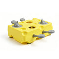 Yellow Cheese Whack-a-Mole Cat Toy – Interactive Treat Dispenser & Snack Feeder, ABS Puzzle Toy with Non-Slip Base for Indoor Cats