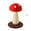 Red Mushroom Cat Tree with Sisal Scratching Post – Large Vertical Cat Climber with Hanging Toys, Indoor Cat Furniture, 500 x 350mm